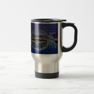 Tyne Bridges på natten Resemugg
