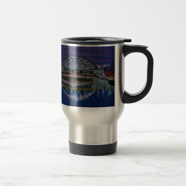 Tyne Bridges på natten Resemugg (Höger)