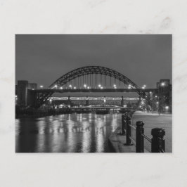 Tyne Bridges på natten Vykort