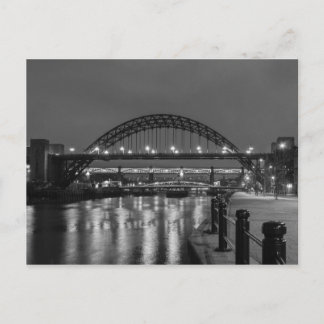 Tyne Bridges på natten Vykort