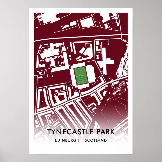 Tynecastle Park Poster - Home of Midlothian FC (Framsidan)