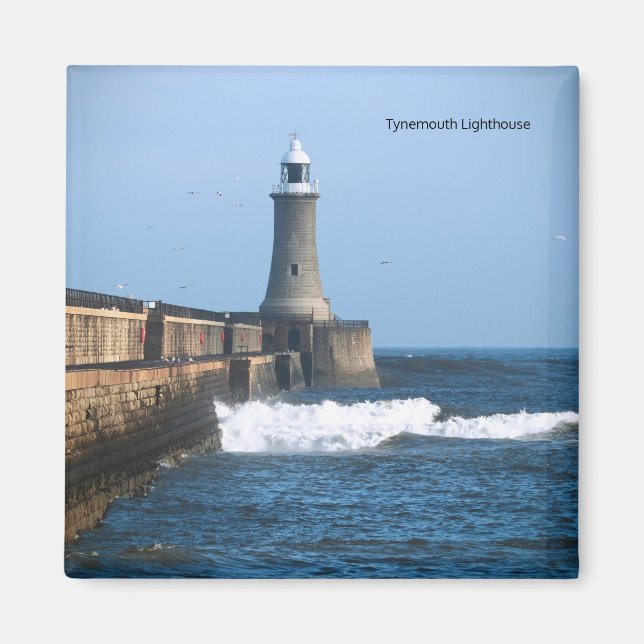 Tynemouth Lighthouse Magnet (Framsidan)
