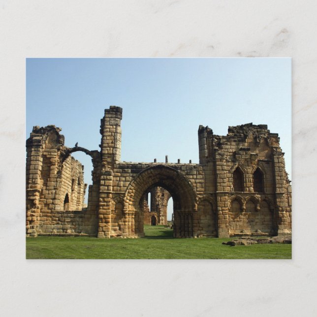Tynemouth Priory, England Post Card Vykort (Framsida)