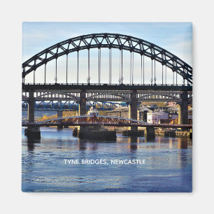 Tynen överbryggar, Newcastle på Tyne, England Magnet