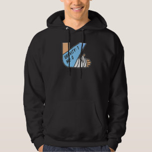 Tyngdkraft 1 Jag 0 Armbrott Hoodie