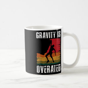 Tyngdkraften är överdriven Klippklättring Klättrar Kaffemugg