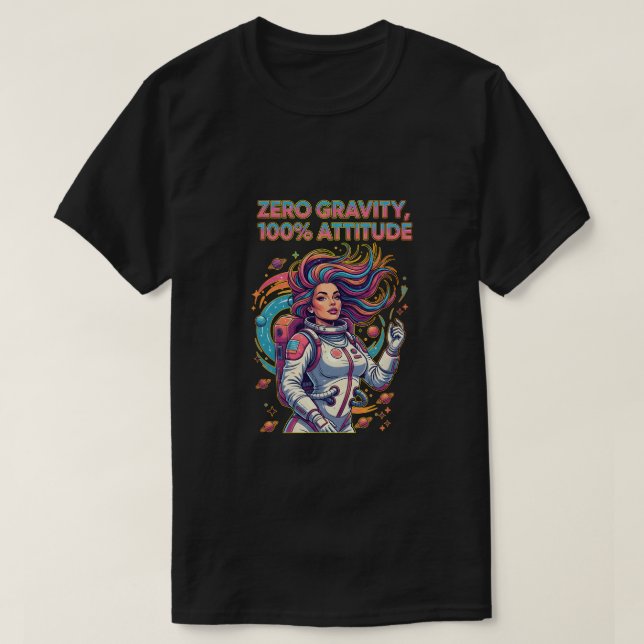 Tyngdlöshet, 100% Attityd T Shirt (Design framsida)