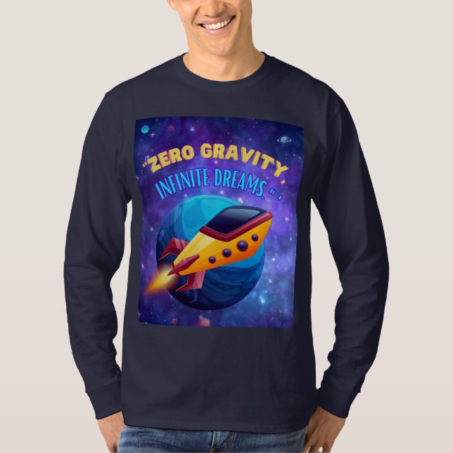 Tyngdlöshet oändliga drömmar t shirt (Framsida)