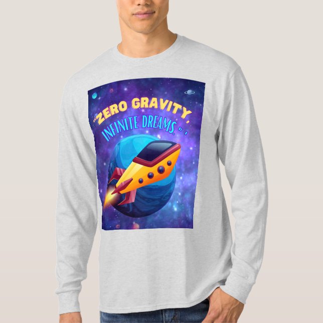Tyngdlöshet oändliga drömmar t shirt (Framsida)