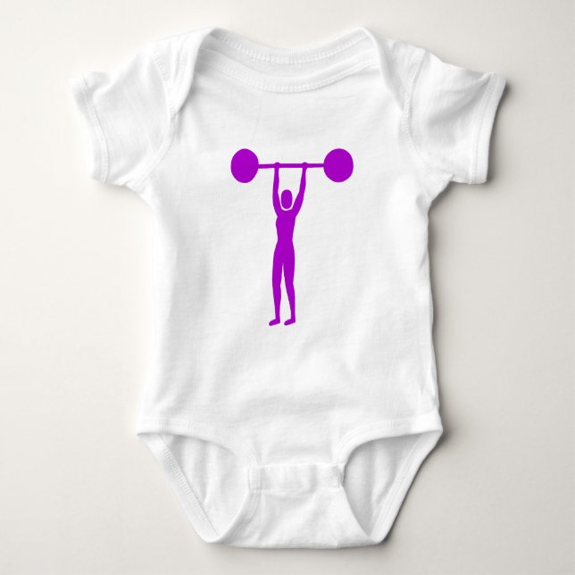 Tyngdlyftning 02 - Lila Tee Shirt (Framsida)