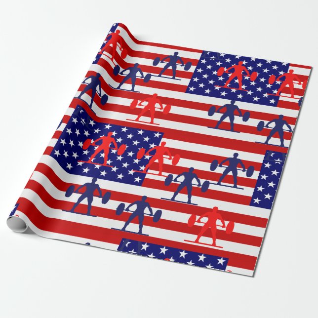 Tyngdlyftning Presentpapper (Utrullad)