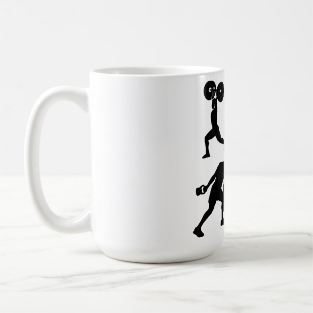 Tyngdlyftning, Sport, Bodybuilding Kaffemugg (Vänster)