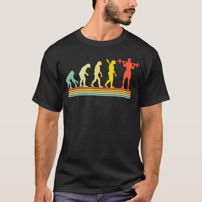Tyngdlyftning Styrkelyftning Evolution Gym T Shirt (Framsida)