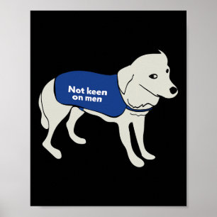 Tyngdpunkten på Manar Hund vid ett varningsfartyg Poster