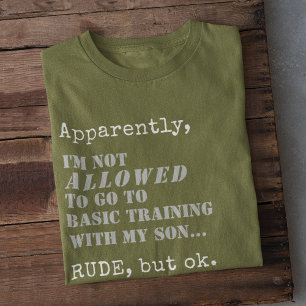 Tyngsta militära Mamma Basic Training Boot Camp Gi T Shirt