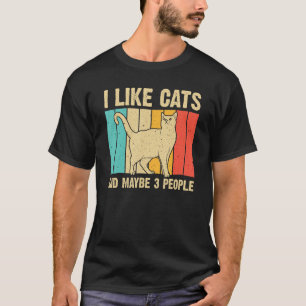 Tynlig kattdesign - katt över För manar kvinnor T Shirt