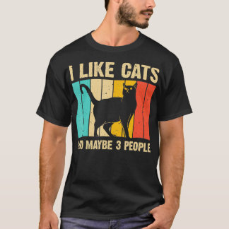 Tynlig kattdesign - katt över För manar kvinnor T Shirt