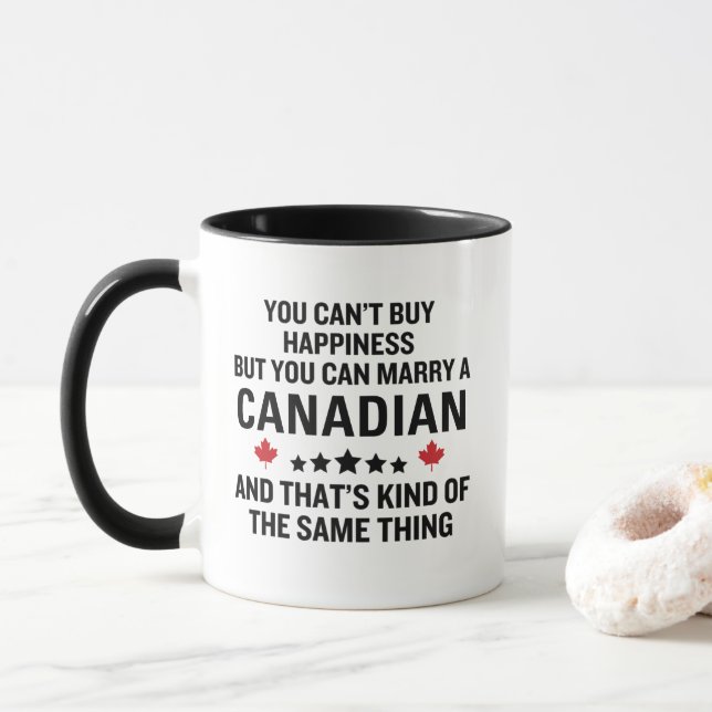 Tynnyårsdag Marry a Canadian Mugg (Med munk)