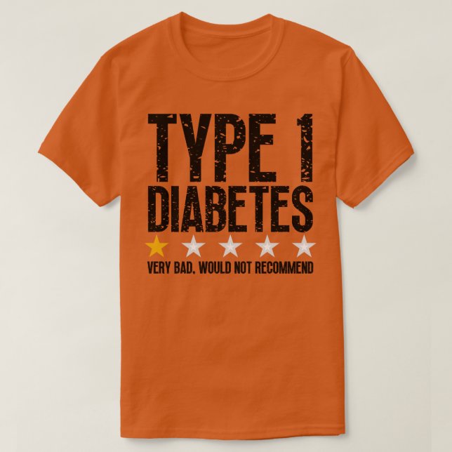 Typ 1-diabetes 4 t shirt (Design framsida)