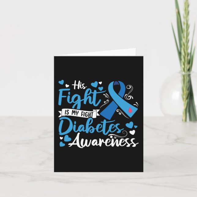 Typ 1-diabetes är min kamp mot diabetes Awa. Kort (Framsida)