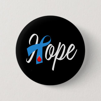 Typ 1 Diabetes Blue Ribbon Awareness HOPE Knapp