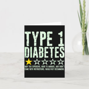 Typ 1 Diabetes En stjärnas betyg, T1d-medvetenhet Kort