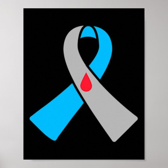 Typ 1 Diabetes Medvetandesliten Bydge  Poster (Framsidan)