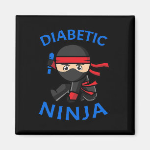 Typ-1 Diabetes Medvetenhet Diabetisk Ninja T1d Bar Magnet