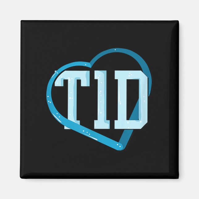 Typ 1-diabetes medvetenhet magnet (Framsidan)
