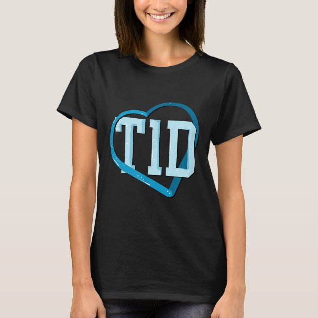 Typ 1-diabetes medvetenhet t shirt (Framsida)