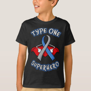 Typ 1-diabetes Superhjälte Awareness Gift Diabetic T Shirt