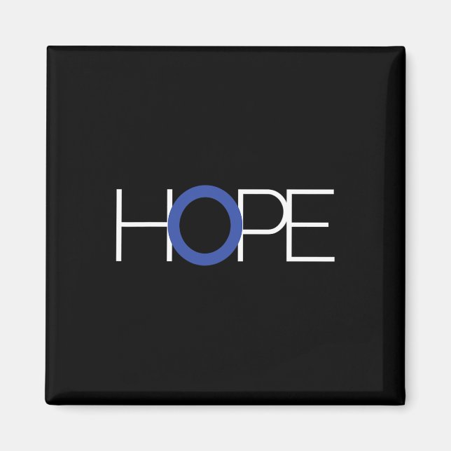 Typ 1 Diabetes T1d Blå Cirkel Medvetenhetspresent  Magnet (Framsidan)