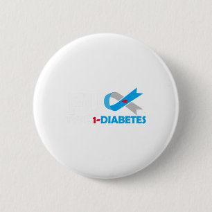 Typ 1-diabetes T1d Diabetesmedvetande Diabetiker Knapp