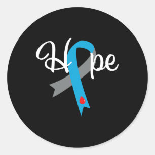 Typ 1-diabetes T1d Höjdhet Ribbon ger mig Runt Klistermärke