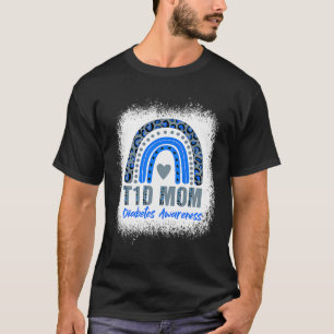 Typ 1 Diabetes T1d Mamma Diabetes Awareness Leopar T Shirt