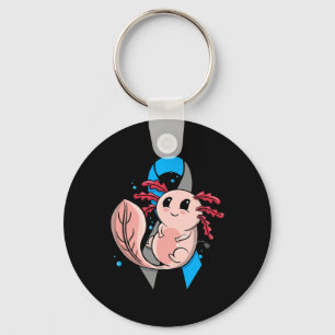 Typ 1 diabetes T1D medvetandegrad Cute Axolotl Ins Nyckelring