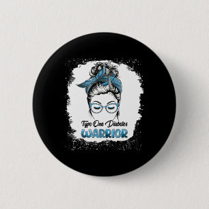 Typ 1 Diabetes Warrior Bleached Messy Bun Belie Knapp