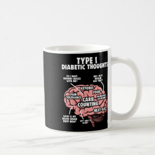 Typ 1 Diabetesanfall för anfallsdiabetes Kaffemugg