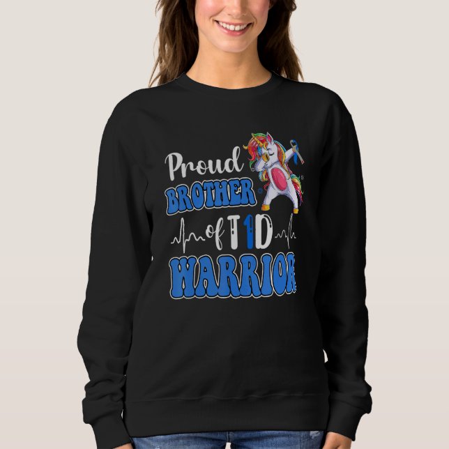 Typ 1-diabetesbroder för en T1D-kritiker T Shirt (Framsida)