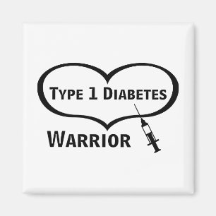 Typ 1 Diabetesgods med sprutmagnet Magnet