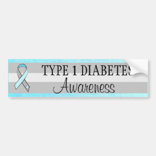 Typ 1-diabetesmärke bildekal