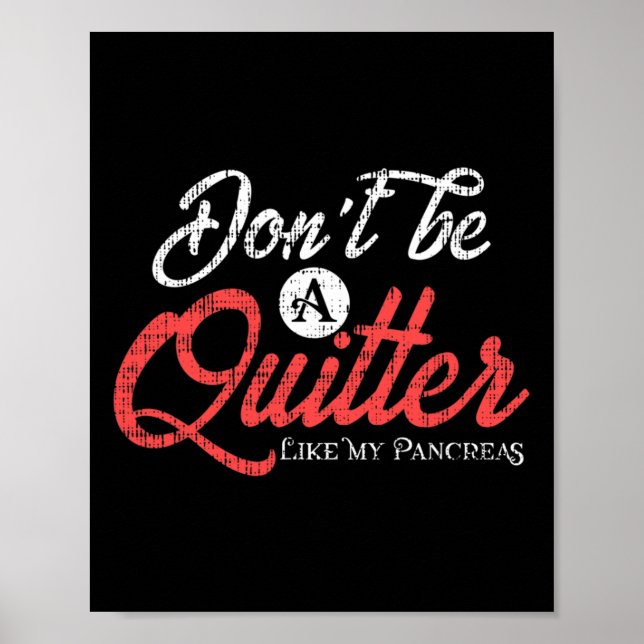 Typ 1 - diabetesmedel Roligt - diabetiker Pankreas Poster (Framsidan)