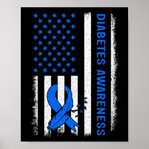 Typ 1 Diabetesmedvetande Amerikanska amerikanska F Poster