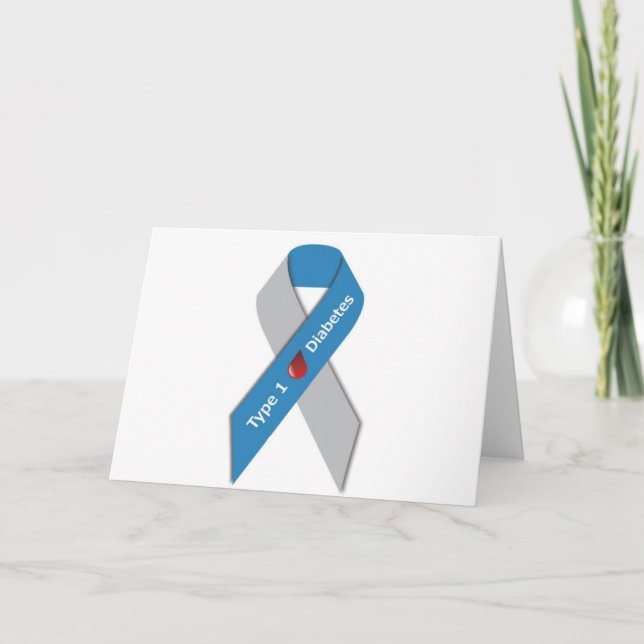 Typ 1 Diabetesmedvetande - band Kort (Framsida)