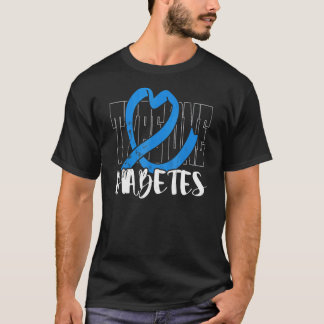Typ 1 Diabetesmedvetande Diabetesbekämpare T Shirt