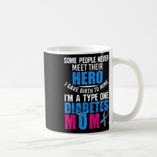 Typ 1 Diabetesmedvetande om diabetes Mamma Mor T1d Kaffemugg
