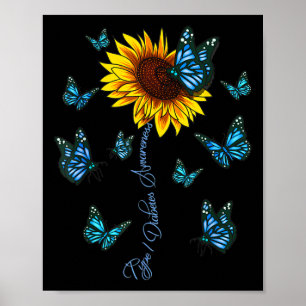 Typ 1 Diabetesmedvetande om ungdomsdiabetes Relate Poster