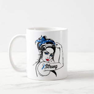Typ 1 Diabetesmedvetande - Stark Rosie Mamma Kaffemugg