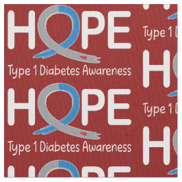 Typ 1 Diabetesmedvetandegrad Band för hopp Tyg