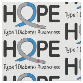 Typ 1 Diabetesmedvetandegrad Band för hopp Tyg